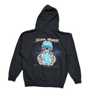 Suicidal Tendencies World Gone Made 2016 Album Full Zip Hoodie Mens Medium
